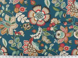 Telfair Peacock Fabric - Indoor / Outdoor