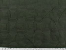 Matelasse Squares Olive Fabric