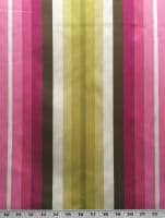 Waverly Chandler Stripe Azalea Fabric