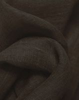 Pure Linen Killarney Chocolate Fabric