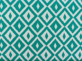 Terrasol Aztec Teal Fabric - Indoor / Outdoor