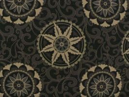 Terrasol Whirlwind Black Fabric - Indoor / Outdoor