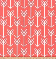 Arrow Coral / White Fabric