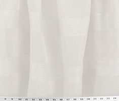 Homely Sheer Stripe White 118" Fabric