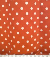 Polka Dot Texas Orange Fabric