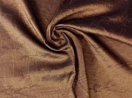 Imperial Crease Faux Silk Fabric Bronze - ships separately