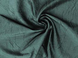 Imperial Crease Faux Silk Fabric Teal - ships separately
