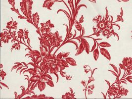 Waverly Spring Flowers Berry Drapery Fabric - ships separately