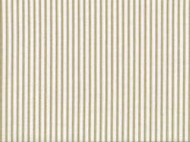 Farmhouse Ticking Stripe Fabric Olive / Ivory - Slightly Imperfect