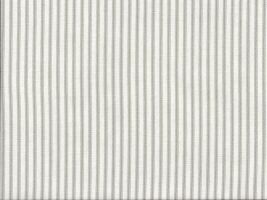 Farmhouse Ticking Stripe Fabric Taupe / Ivory - Slightly Imperfect