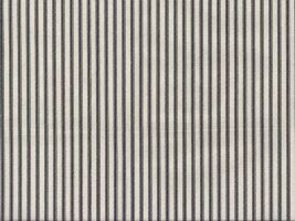 Farmhouse Ticking Stripe Fabric Black / Natural Fabric- Slightly Imperfect