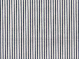 Farmhouse Ticking Stripe Fabric Indigo / Natural Fabric - Slightly Imperfect