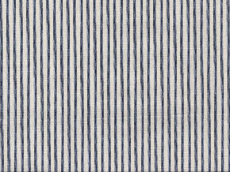 Olive Drapery Upholstery Fabric 100% Cotton 1/8" Ticking Stripe Ivory