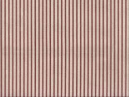 Farmhouse Ticking Stripe Fabric Red / Natural- Slightly Imperfect
