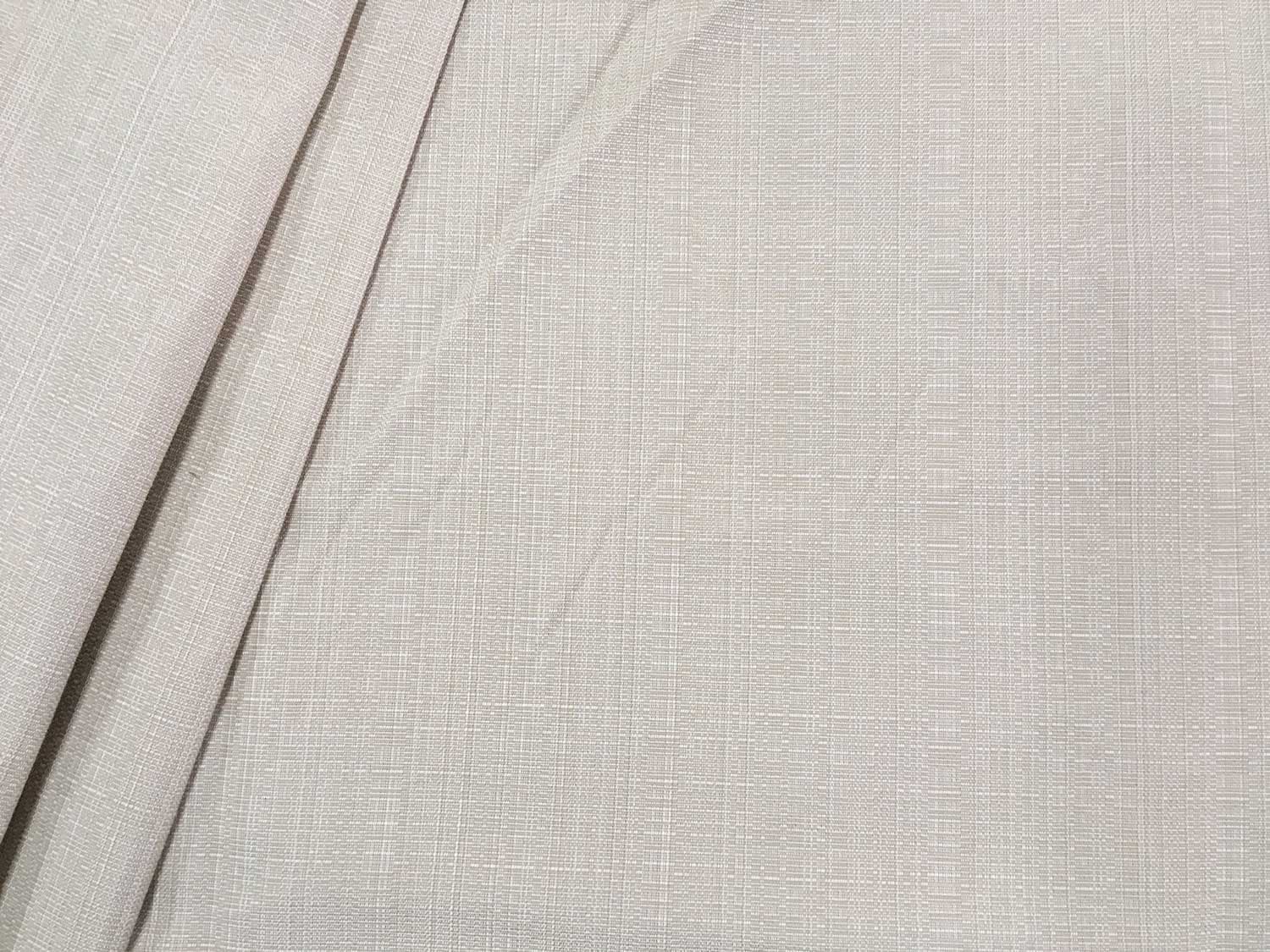 Beige self lined faux linen remnant crafts fabric material piece 120x80cm 