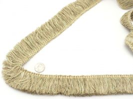Natural Ivory Cotton Rayon brush fringe trim 4 cm-1.57 inches wide brush trim 