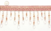LZ18-A Beaded Trim 4 1/2" Pink