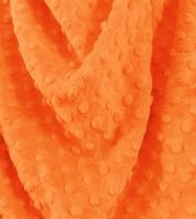 Minky Dot - Orange Fabric