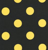 Polka Dot Black / Yellow - Indoor/Outdoor