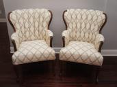 Channel Back Wing Chairs