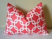 Coral Gotcha Pillow Cover