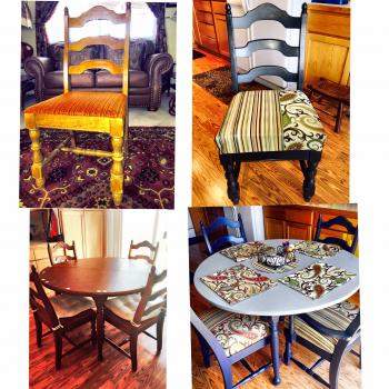 Repurposed Dining Chairs
